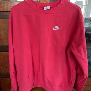 Nike Women's Vibrant Pink Crew Neck Sweater